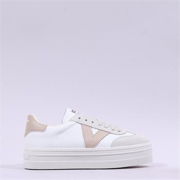Victoria Barcelona Platform Suede T Toe - Hielo